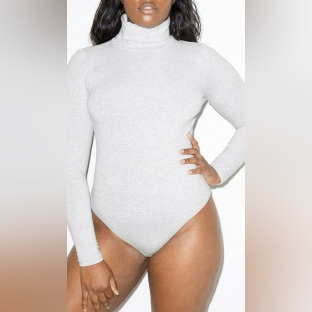 American Apparel grey bodysuit size S.
